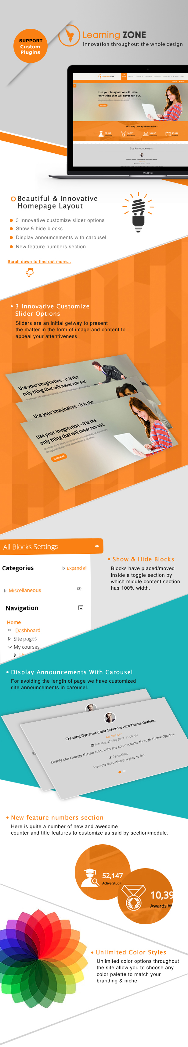 LearningZone - Responsive Moodle Theme