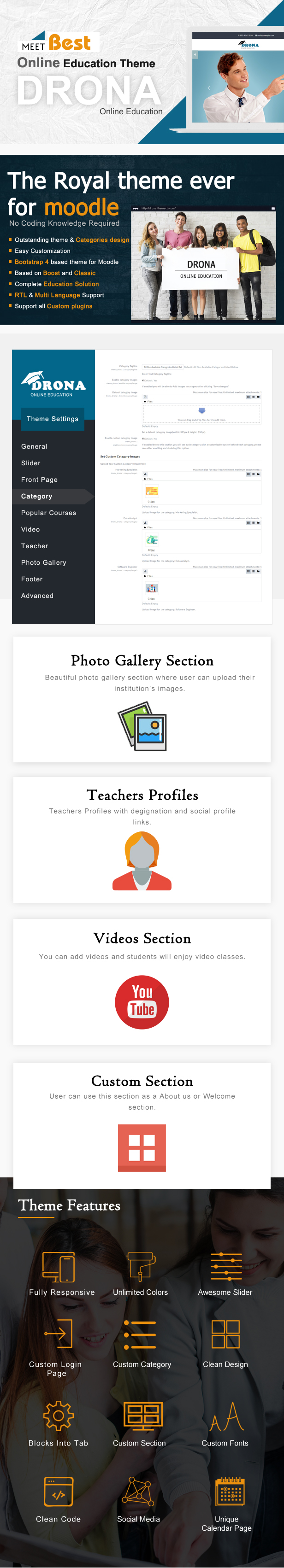 Drona - Multipurpose Moodle Theme