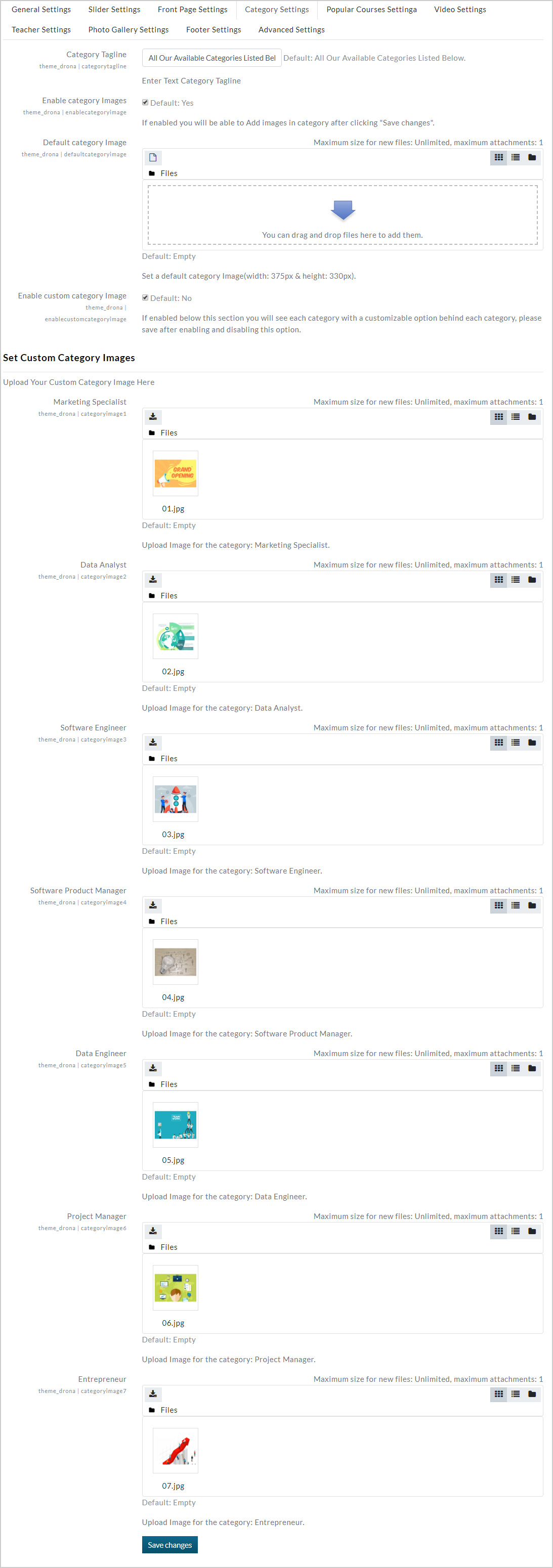 category-settings