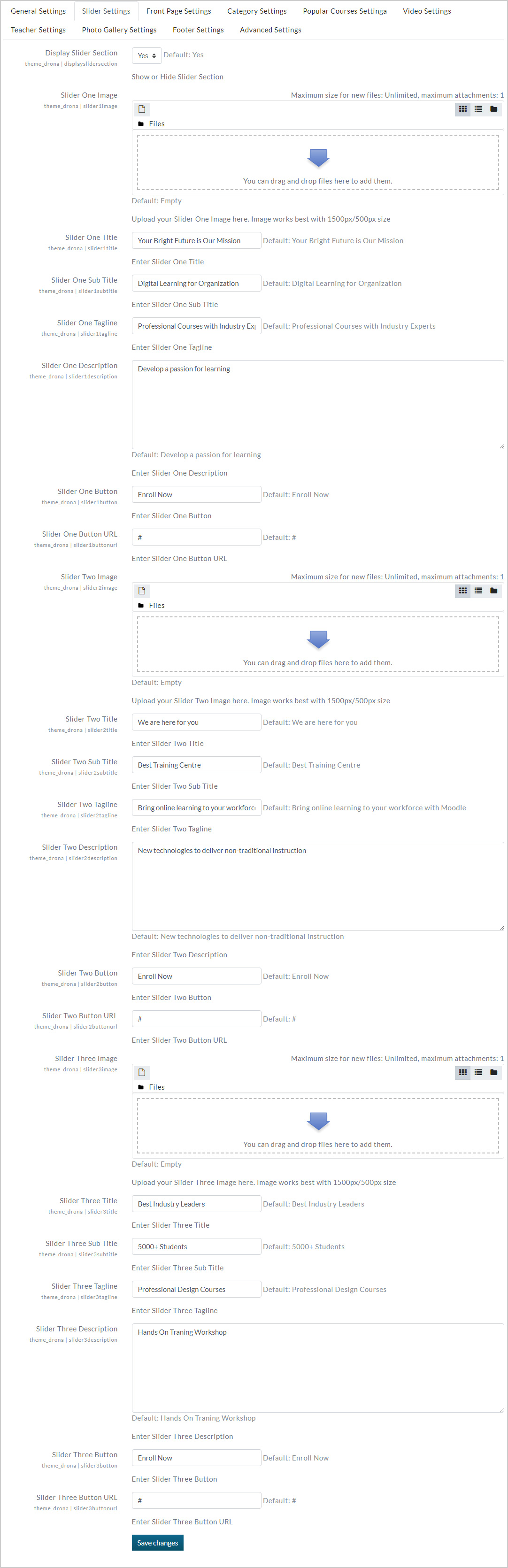 slider-settings