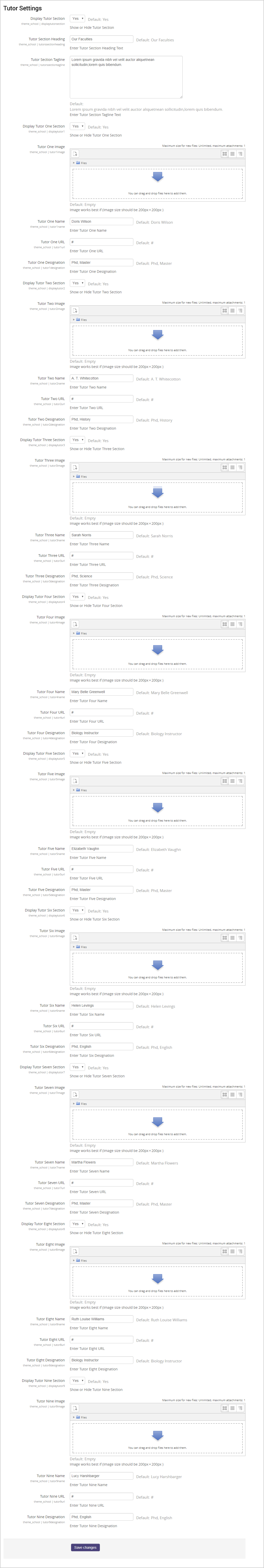 tutor-settings