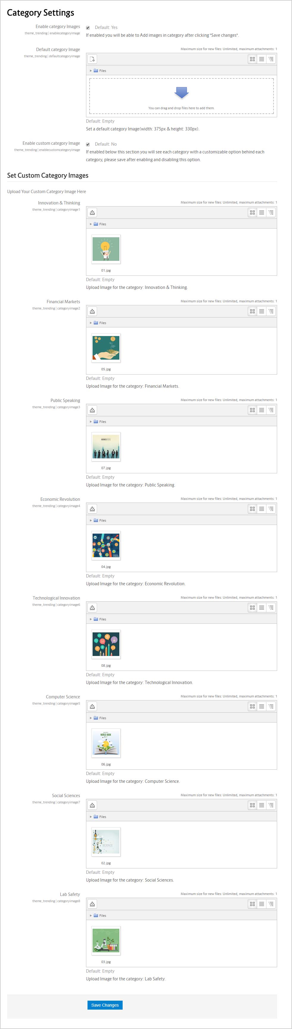 category-settings