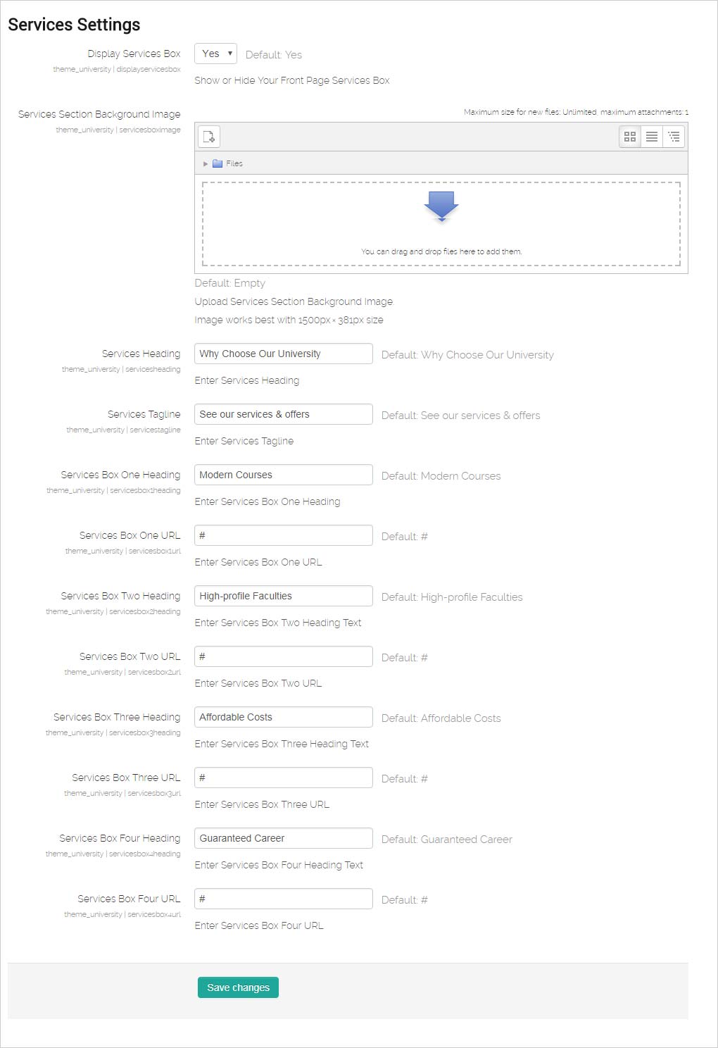 service-settings